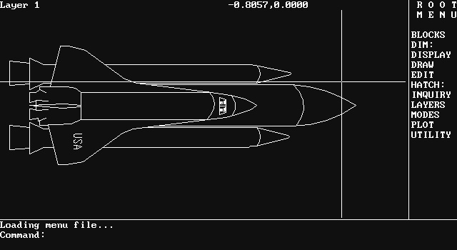 Okno AutoCAD’a wersja 2 (Shaan Hurley) http://autodesk.blogs.com/between_the_lines/2018/02/throwback-thursdayspace-shuttle-sample-drawings.html
