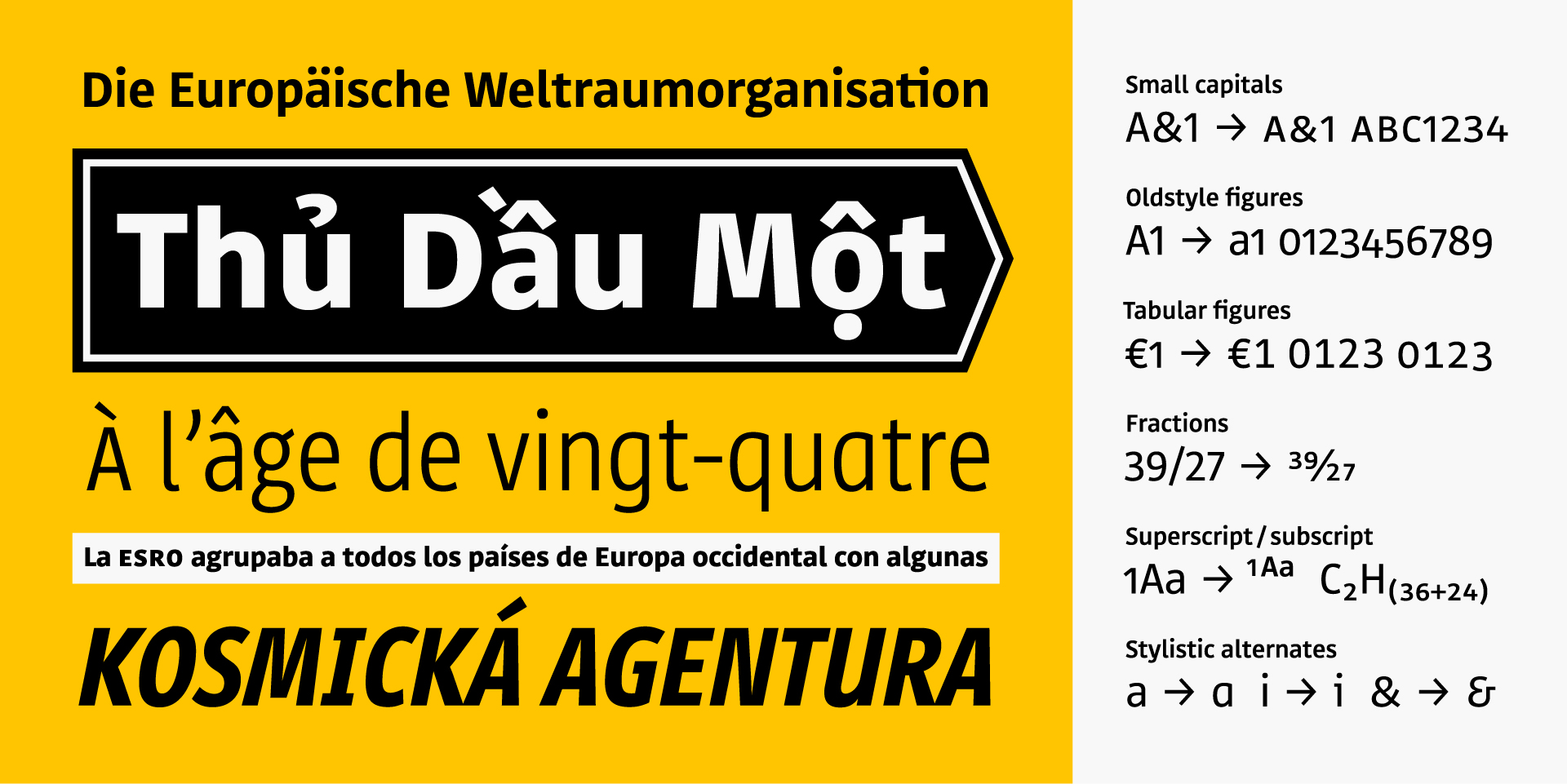 Grafika przedstawiająca różne style czcionek