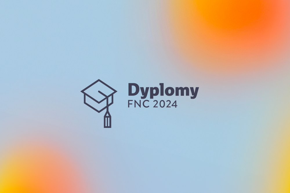 Baner z logo i napisem"Dyplomy FNC 2024".