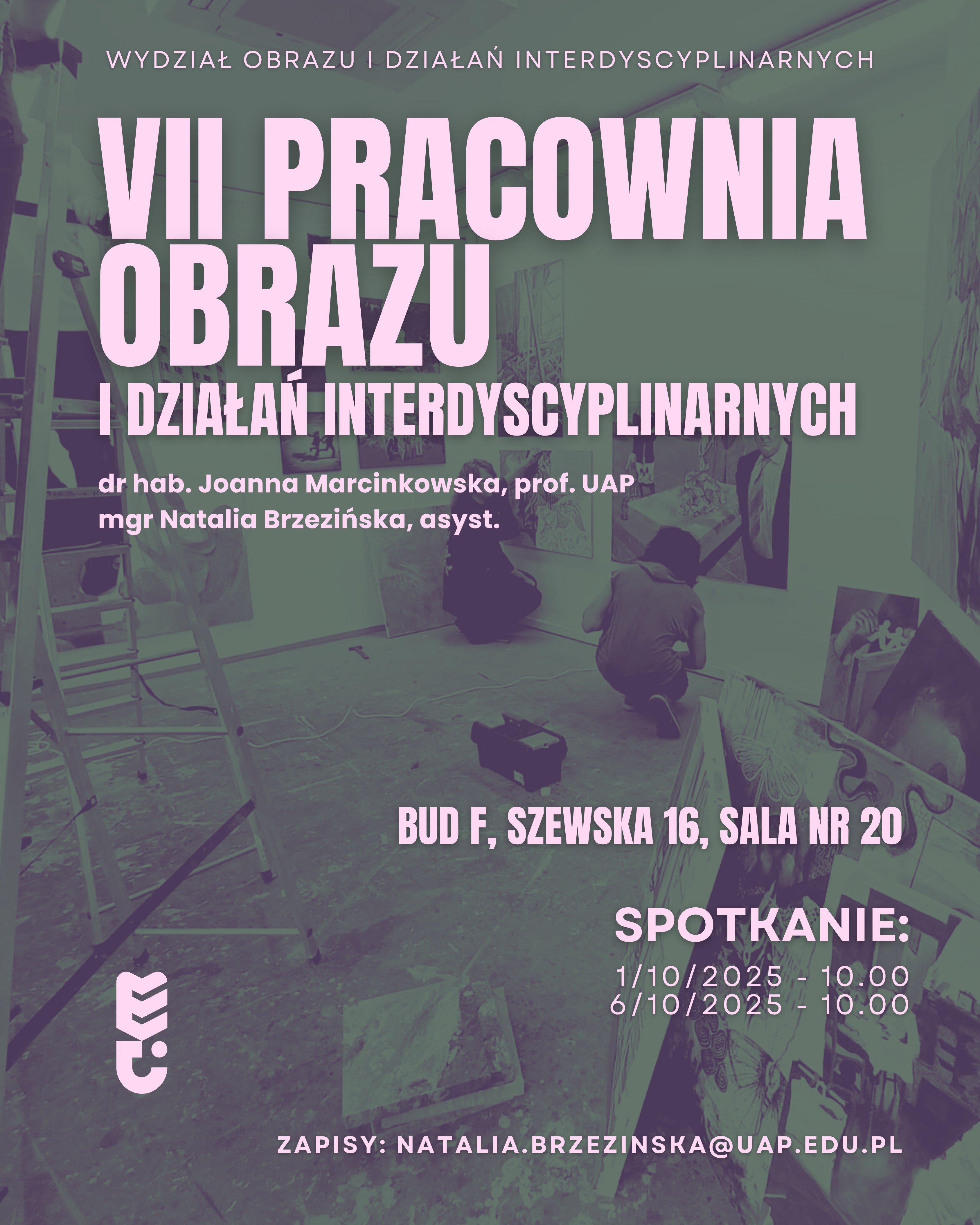 VII Pracownia Obrazu i Działań Interdyscyplinarnych – Zapisy