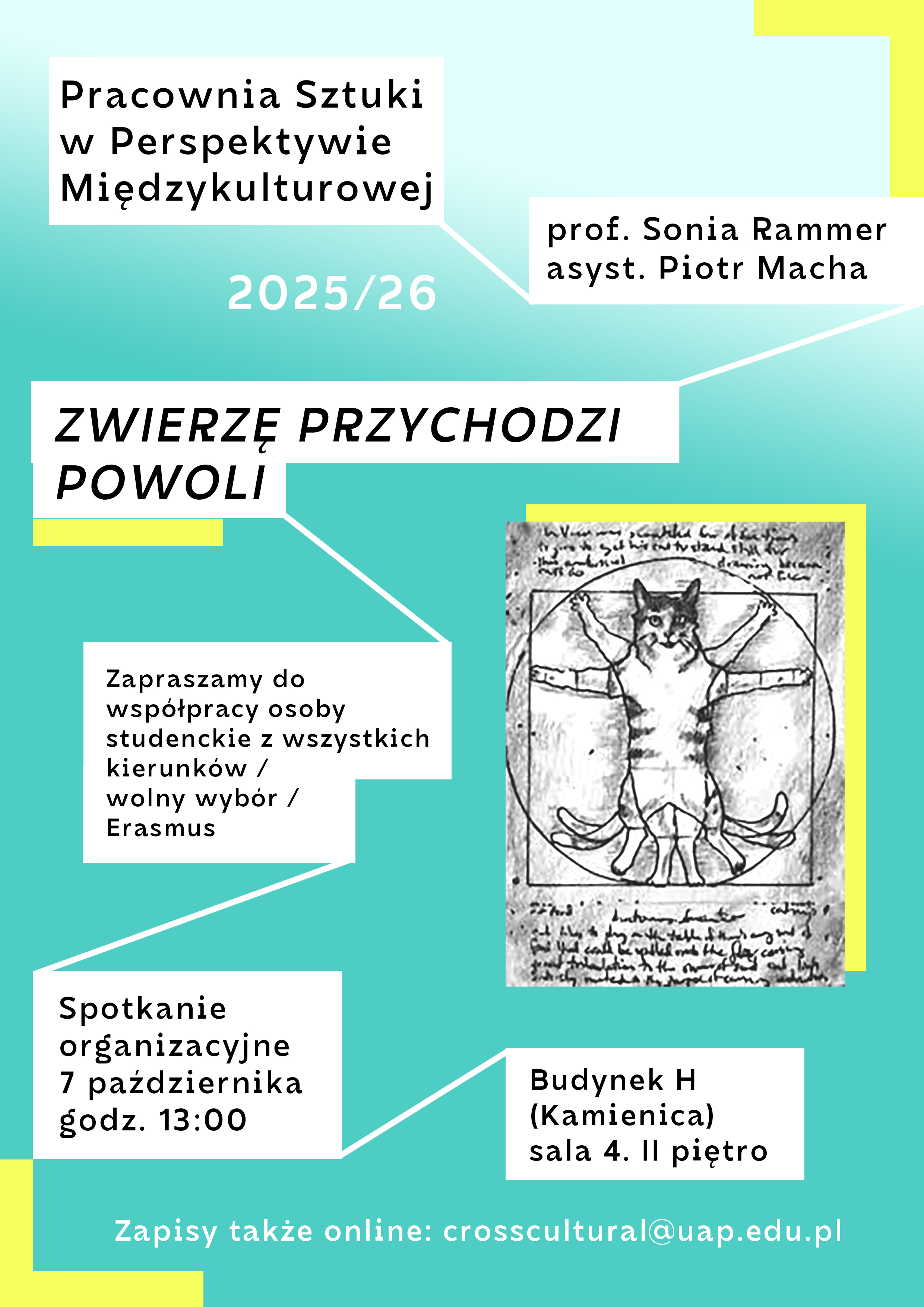PRACOWNIA SZTUKI W PERSPEKTYWIE MIĘDZYKULTUROWEJ | Zwierzę przychodzi powoli