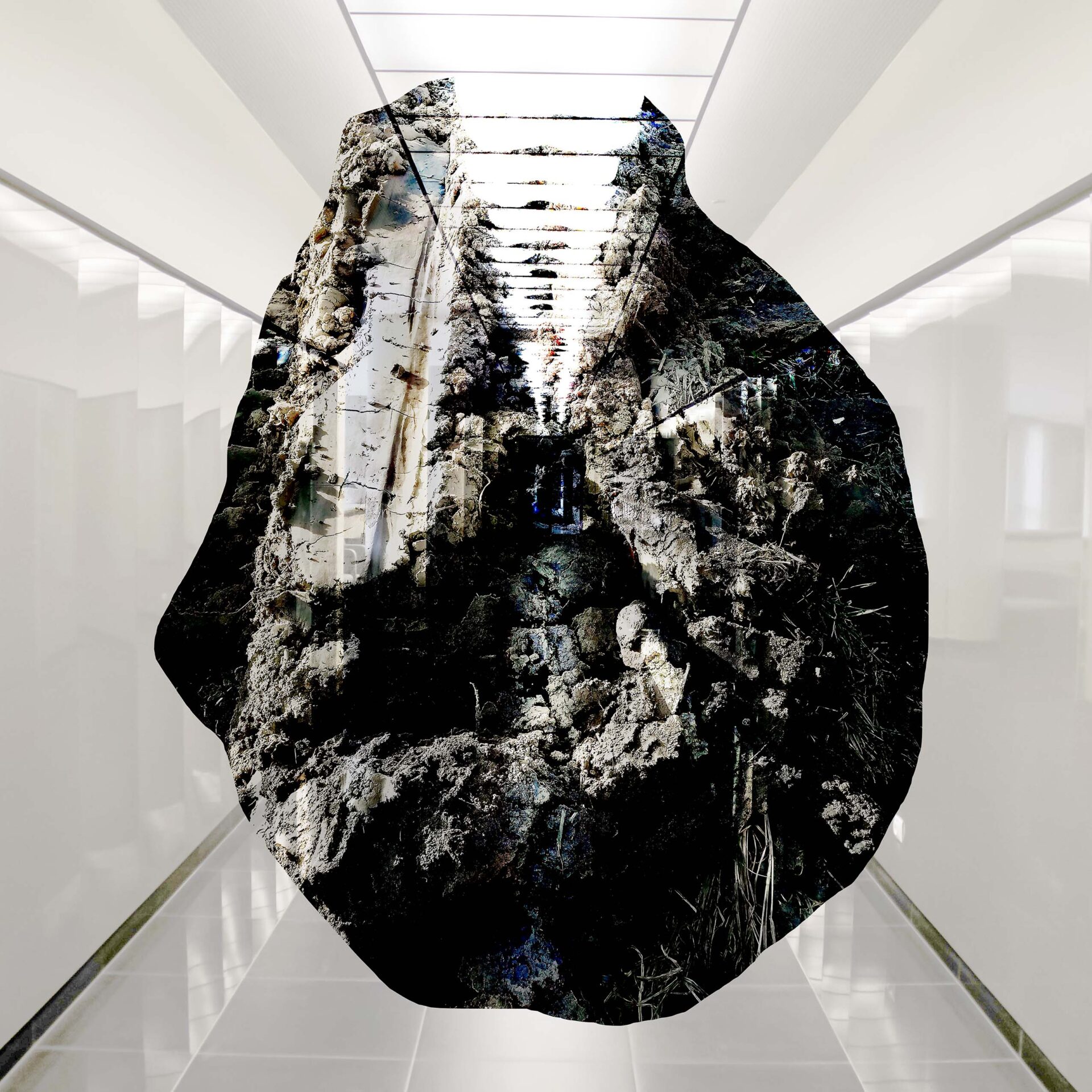 P. Machowiak ,KONCENTRACJE I i II” / 2 wydruki cyfrowe 90 x 90 cm/ upublicznienie na wystawie ,,INTEGRALNOŚĆ TWORZENIA” w ramach 19. edycji Łódź Design Festival 2025/ kuratorka: Magdalena Kamborska-Łączna/ Akademickie Centrum Designu, Łódź (2025)