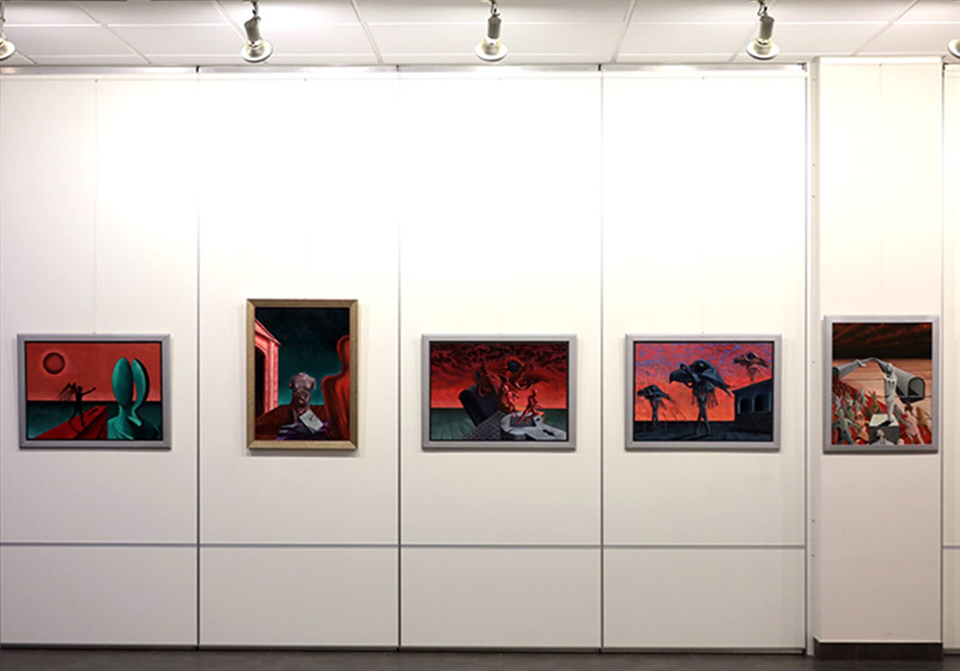 B. Cieślak ,,POSZUKIWANIE NOWEJ PRZESZŁOŚCI” / wystawa indywidualna / obrazy w technice olejnej na płytach pilśniowych i płótnie o wymiarach ok. 80 x 60 cm / kuratorzy: Barbara Zabłocka, Bohdan Cieślak / Galeria Sztuki Współczesnej w Ostrowie Wielkopolskim (2024) 