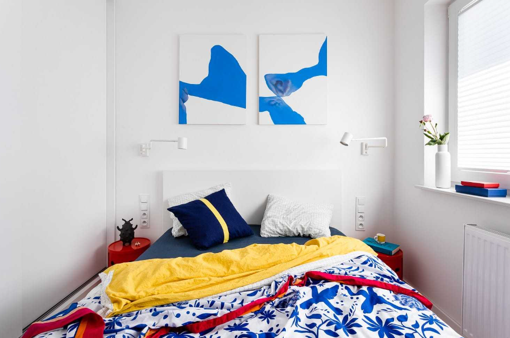 R. Gruszewski MIESZKANIE PRYWATNE przy ul. Niedziałkowskiego w Poznaniu/ projekt aranżacji wnętrz i nadzór nad realizacją (powierzchnia 54 m²)/ projekt upublicznienie jako artykuł na portalu branżowym DesignAlive oraz na wystawie finałowej 7. Międzynarodowego Biennale Architektury Wnętrz w Krakowie/ Małopolski Ogród Sztuki, Kraków, 2022 (fot. Weronika Trojanowska)