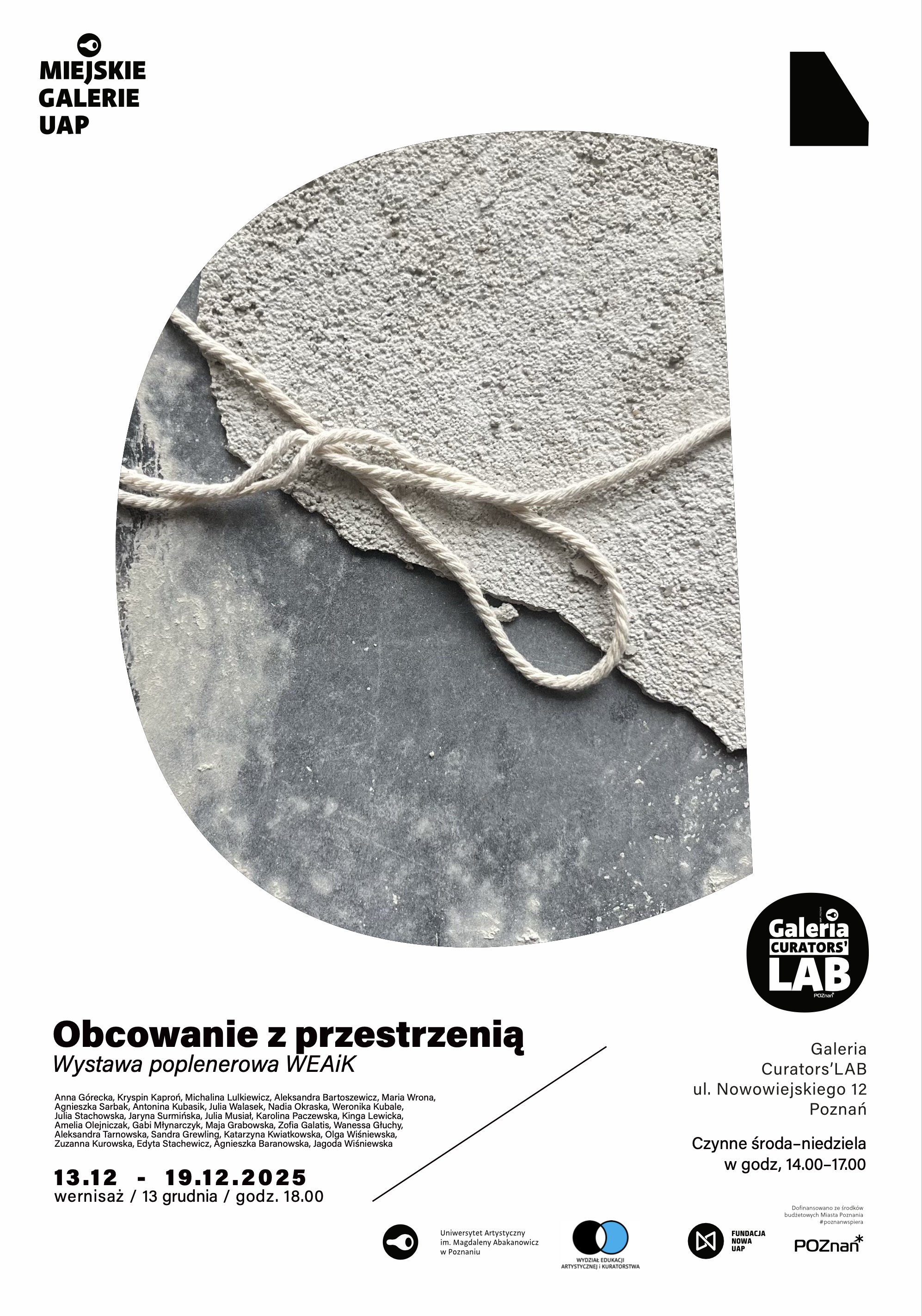 Obcowanie z przestrzenią | wystawa poplenerowa WEAiK