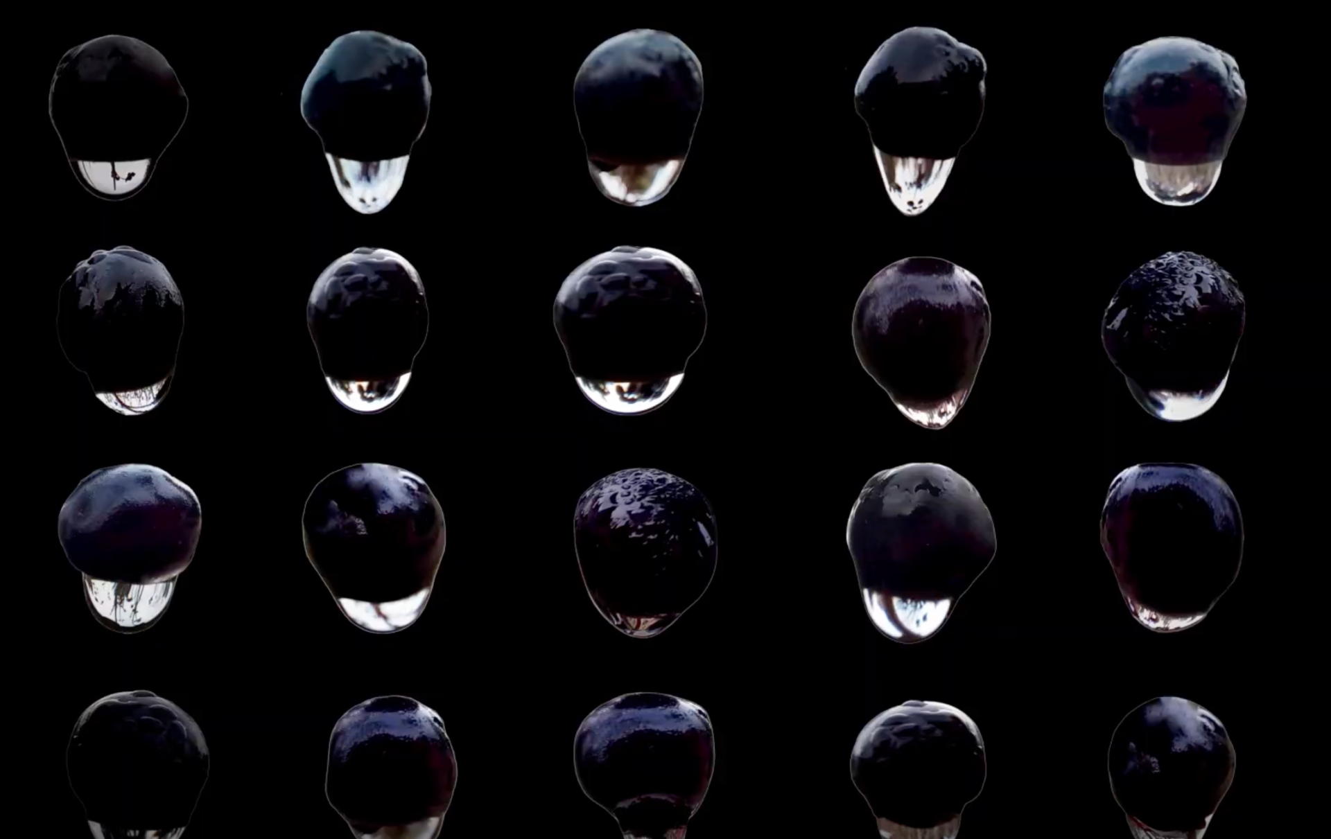 K. Podgórska-Glonti DEW POINT / realizacja multimedialna w pętli / praca zaprezentowana na międzynarodowej wystawie pt. ART COEFFICIENT / UMETNIČKI KOEFICIJENT / Stowarzyszenie Artystów Plastyków Serbii - Departament Mediów Zewnętrznych ULUS / Art Pavilion Cvijeta Zuzoric, Belgrad, Serbia (2023)