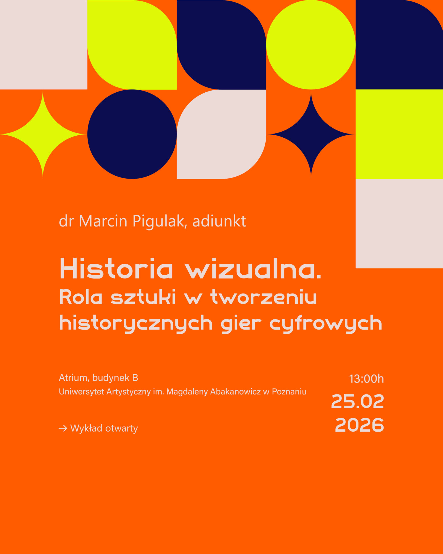 Marcin Pigulak – wykład otwarty „Historia wizualna”