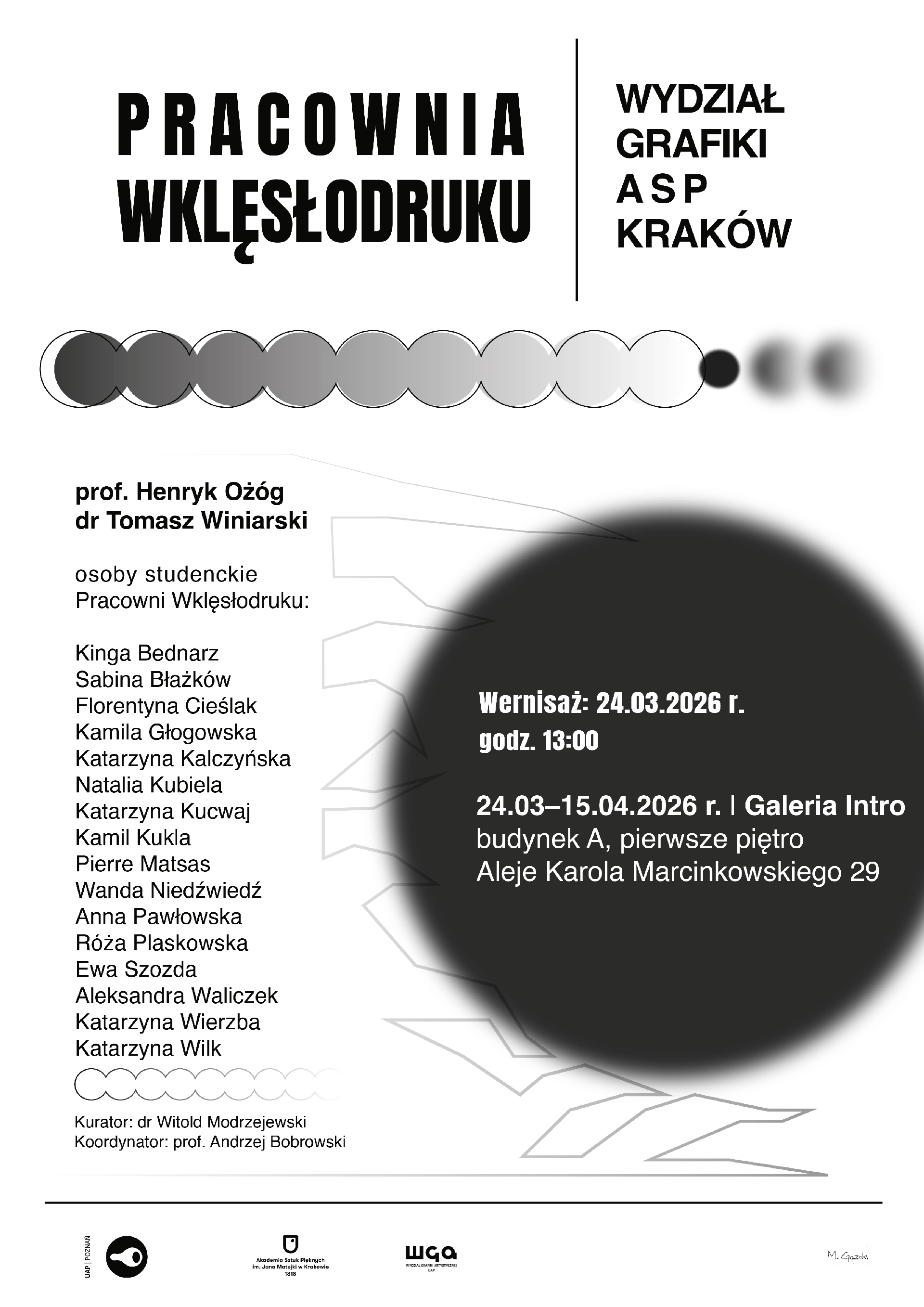 Pracownia Wklęsłodruku | Wydział Grafiki ASP Kraków