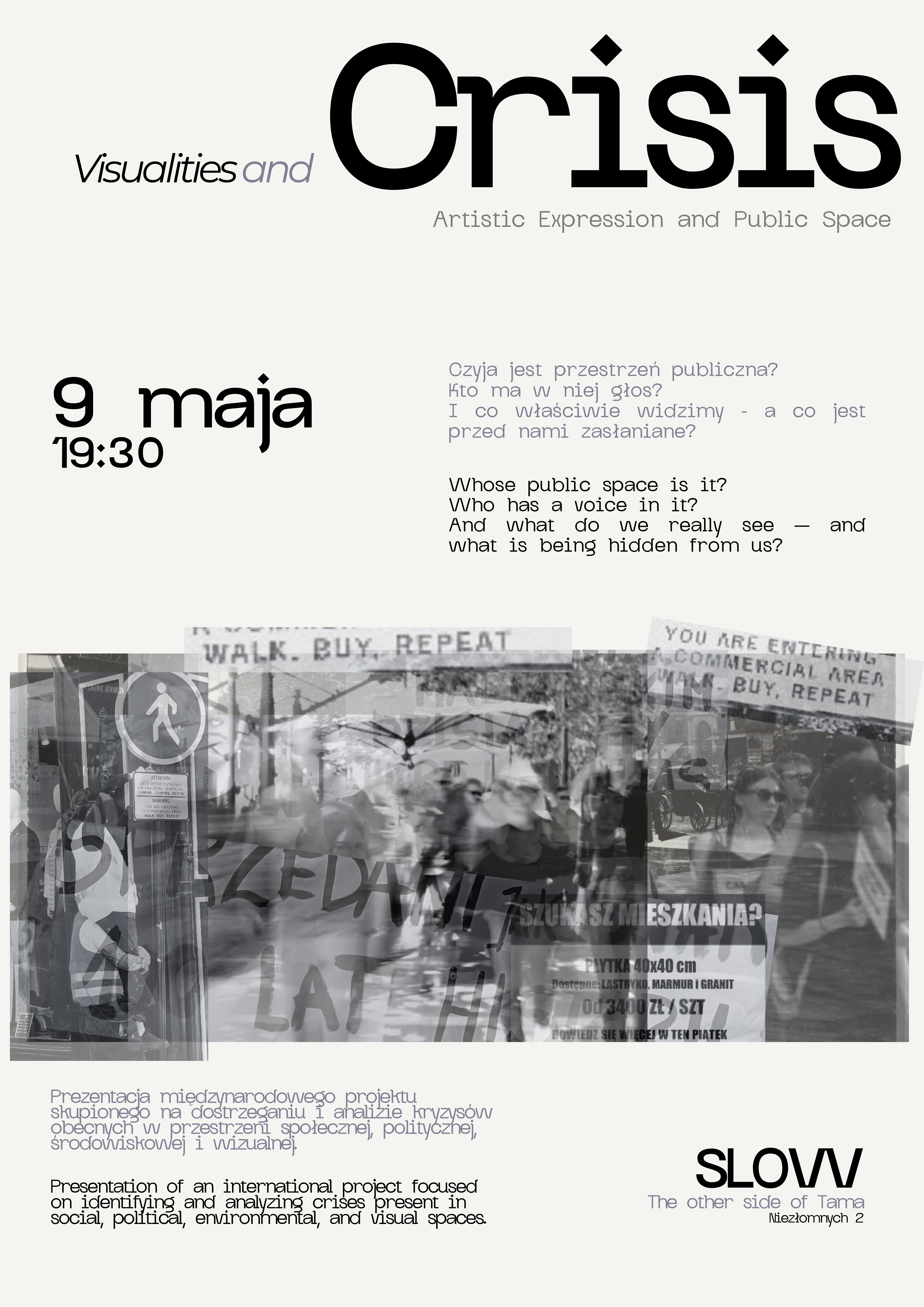 Visualizing Crisis: Artistic Expression and Public Space – międzynarodowy projekt artystyczny i wystawa w klubie SLOW | Festiwal Obrazu 2026