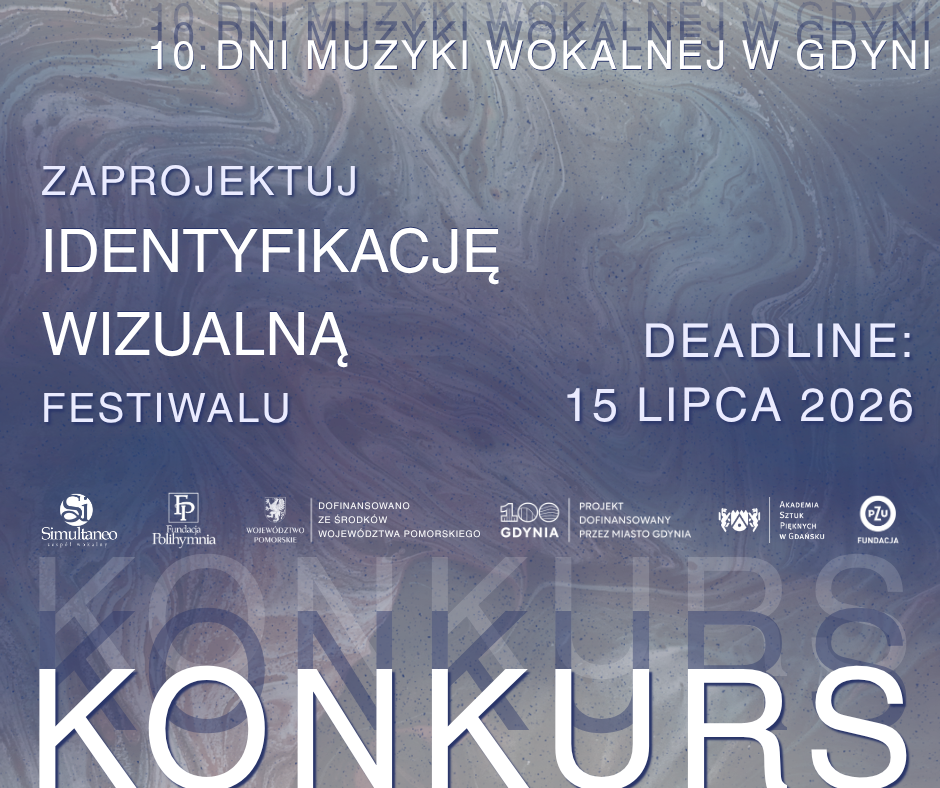 Konkurs na identyfikację wizualną 10. Dni Muzyki Wokalnej w Gdyni